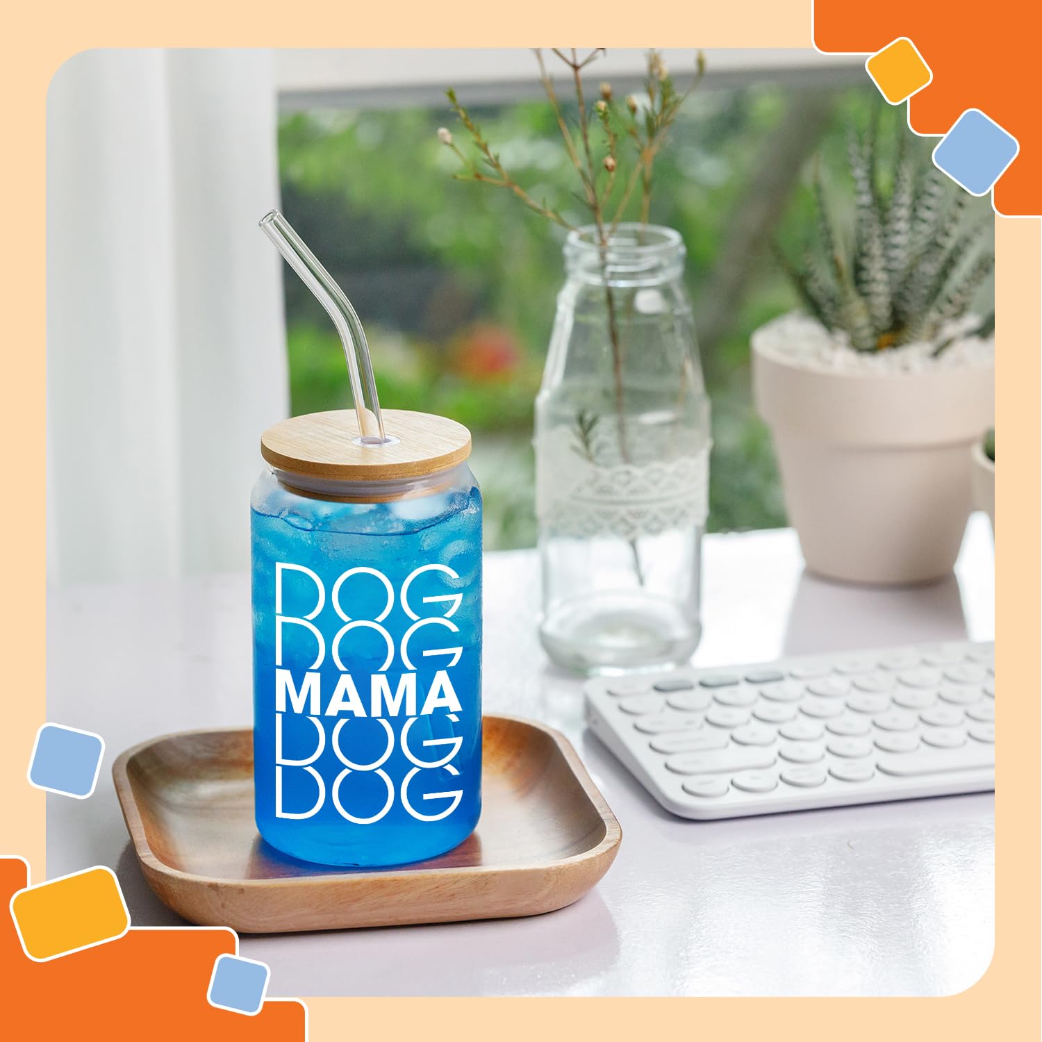 NewEleven dog lover gift glass designed for easy cleaning and odor resistance