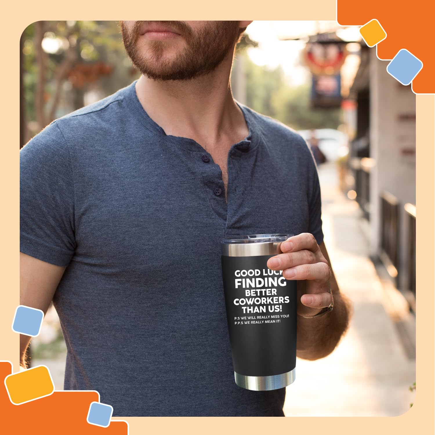 NewEleven leak-proof tumbler with sweat-proof exterior for outdoor adventures