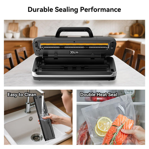 Newise 12-inch double heat seal bars ensure airtight seals
