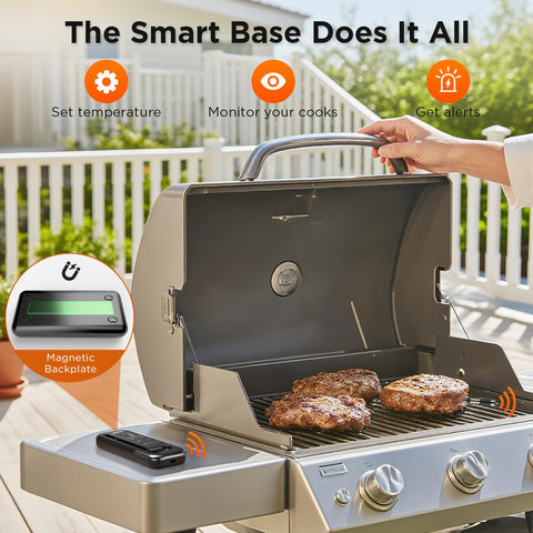 Newise IP67 waterproof probe handles kitchen and outdoor grilling with confidence.