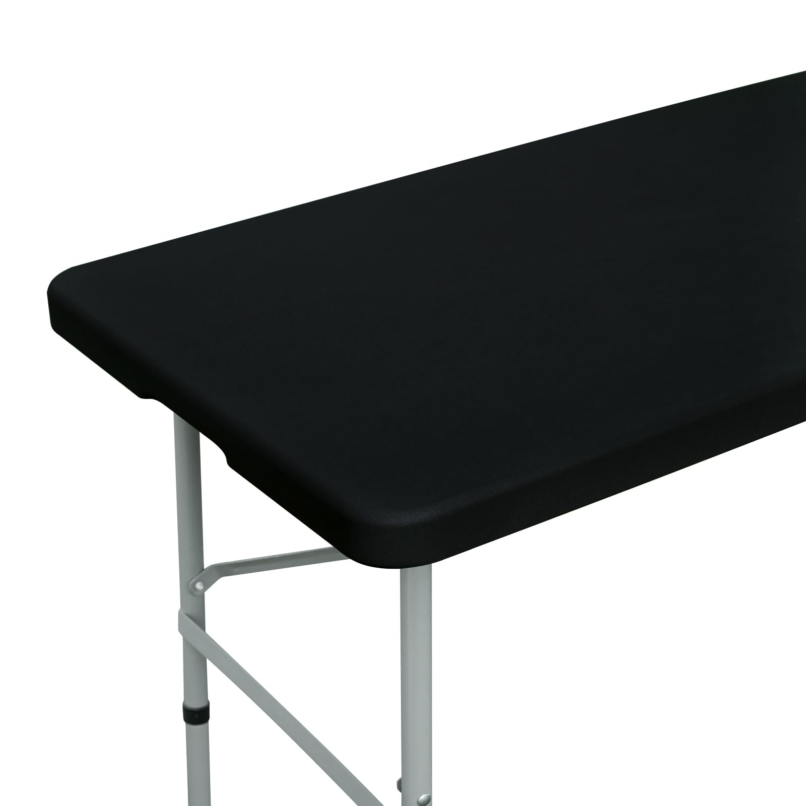 NEWISHER fitted rectangle tablecloth 36x60 on table with secure elastic edge for dining.