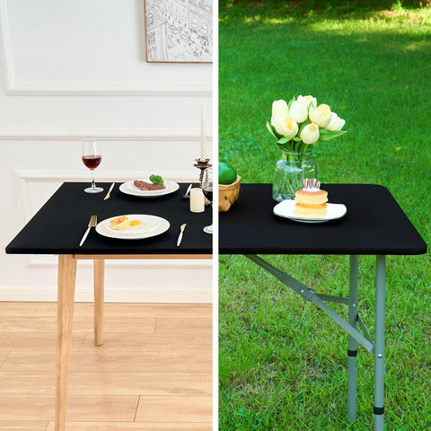 NEWISHER machine-washable tablecloth for easy cleanup after events.