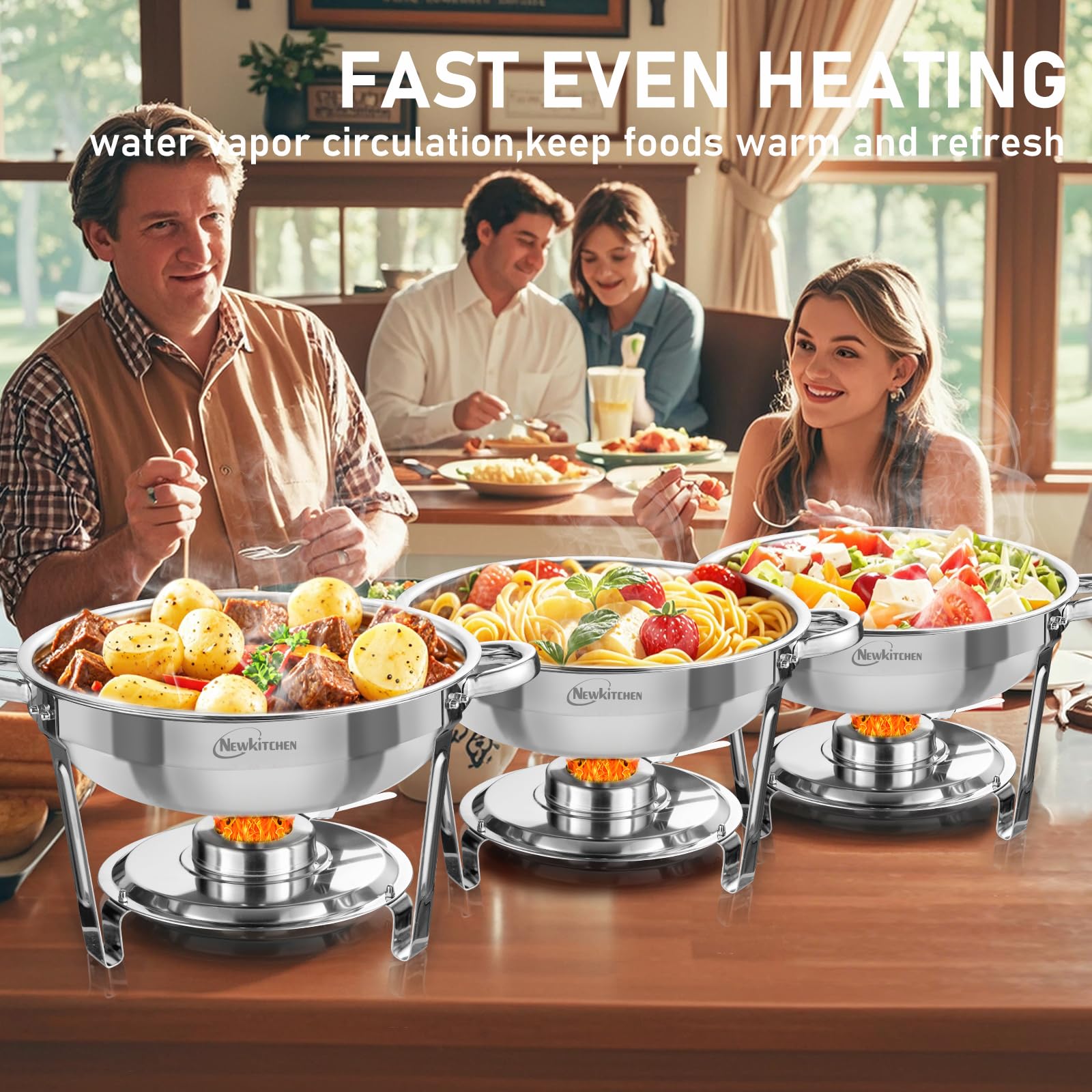 NEWKITCHEN water-basin feature to maintain warmth during service