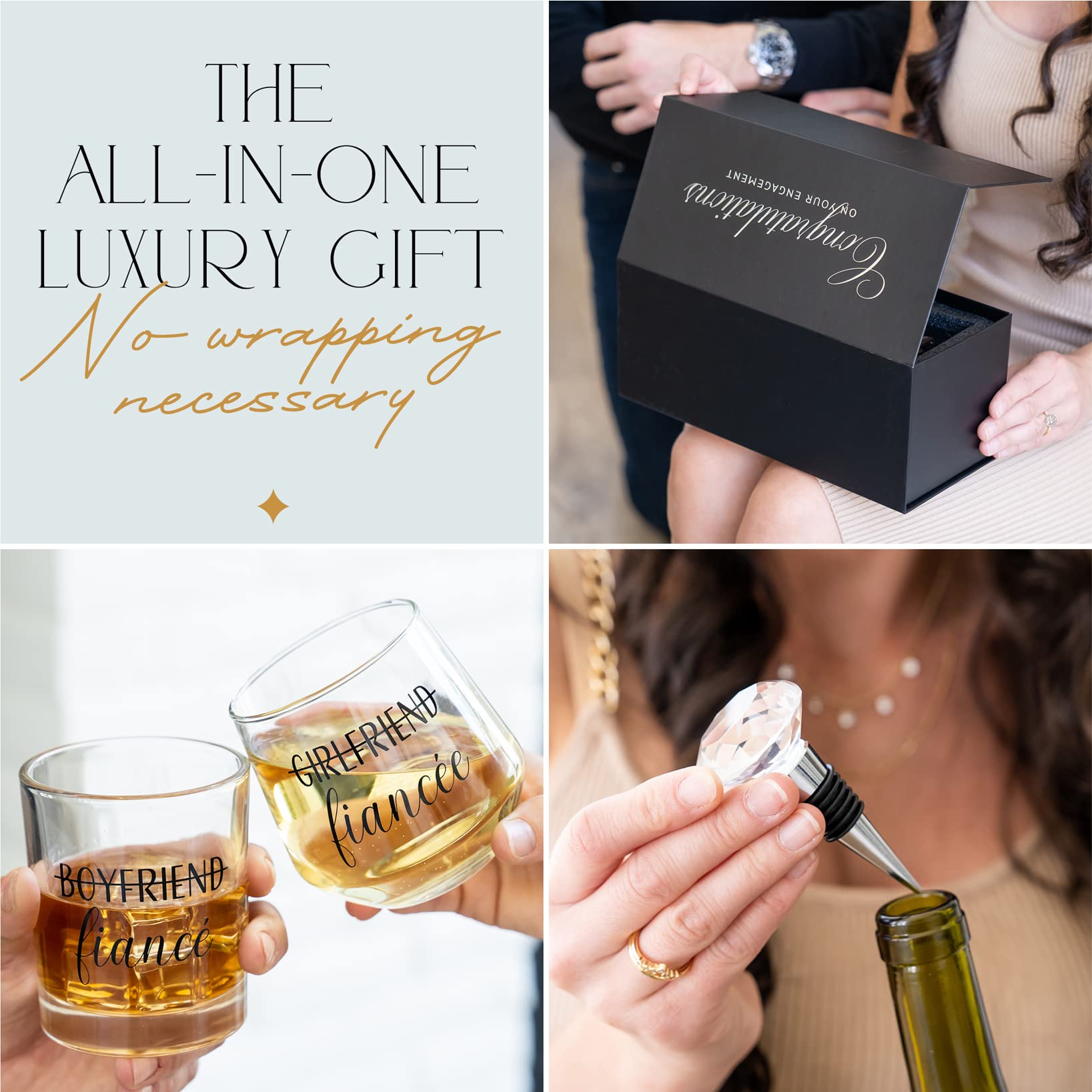 Newlywoo silver foil printing enhances the glass design