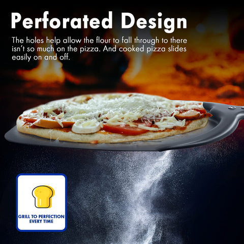 Newmeto pizza peel non-stick surface for smooth transfer