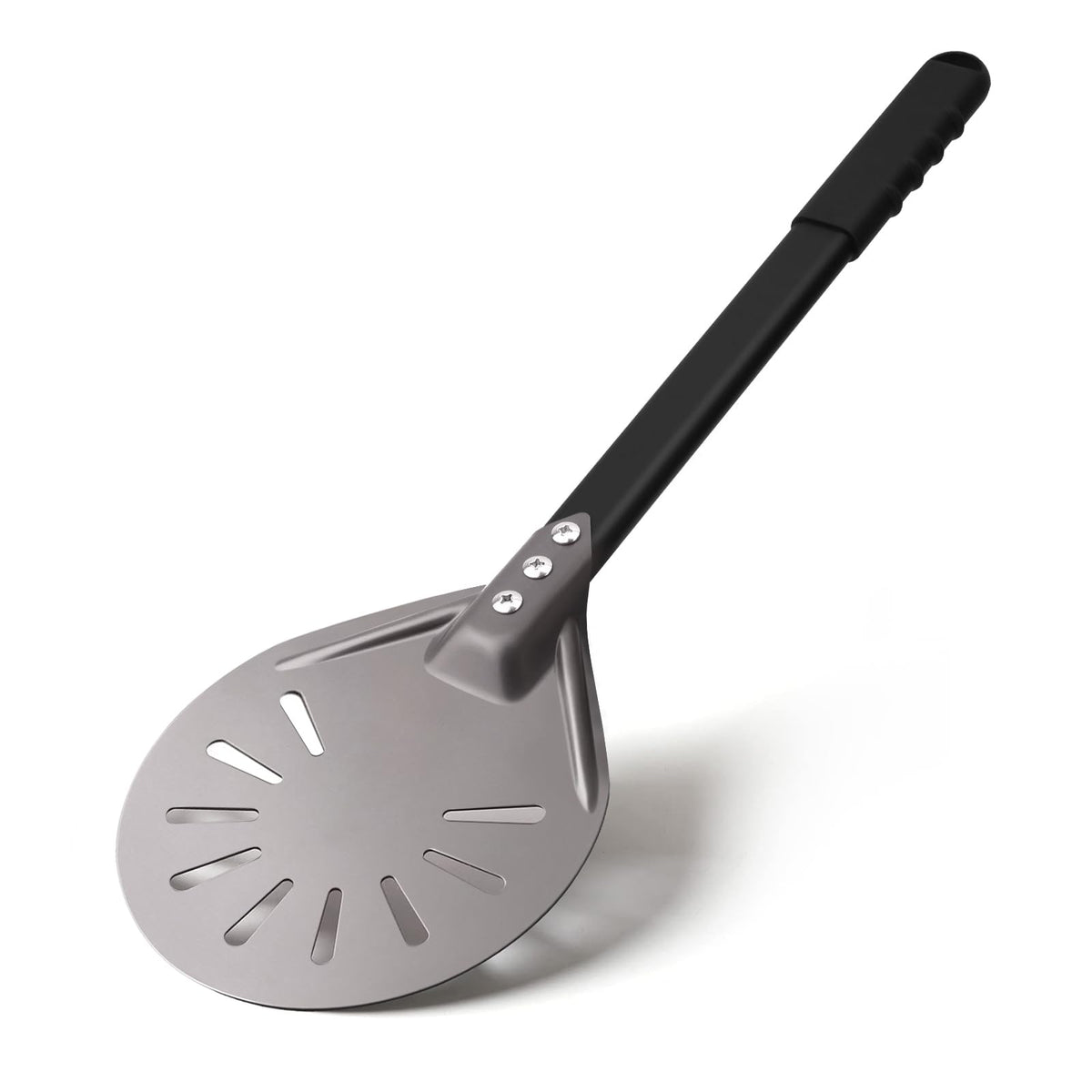 Newmeto pizza turning peel with 6-inch head for smooth sliding and crisp crust