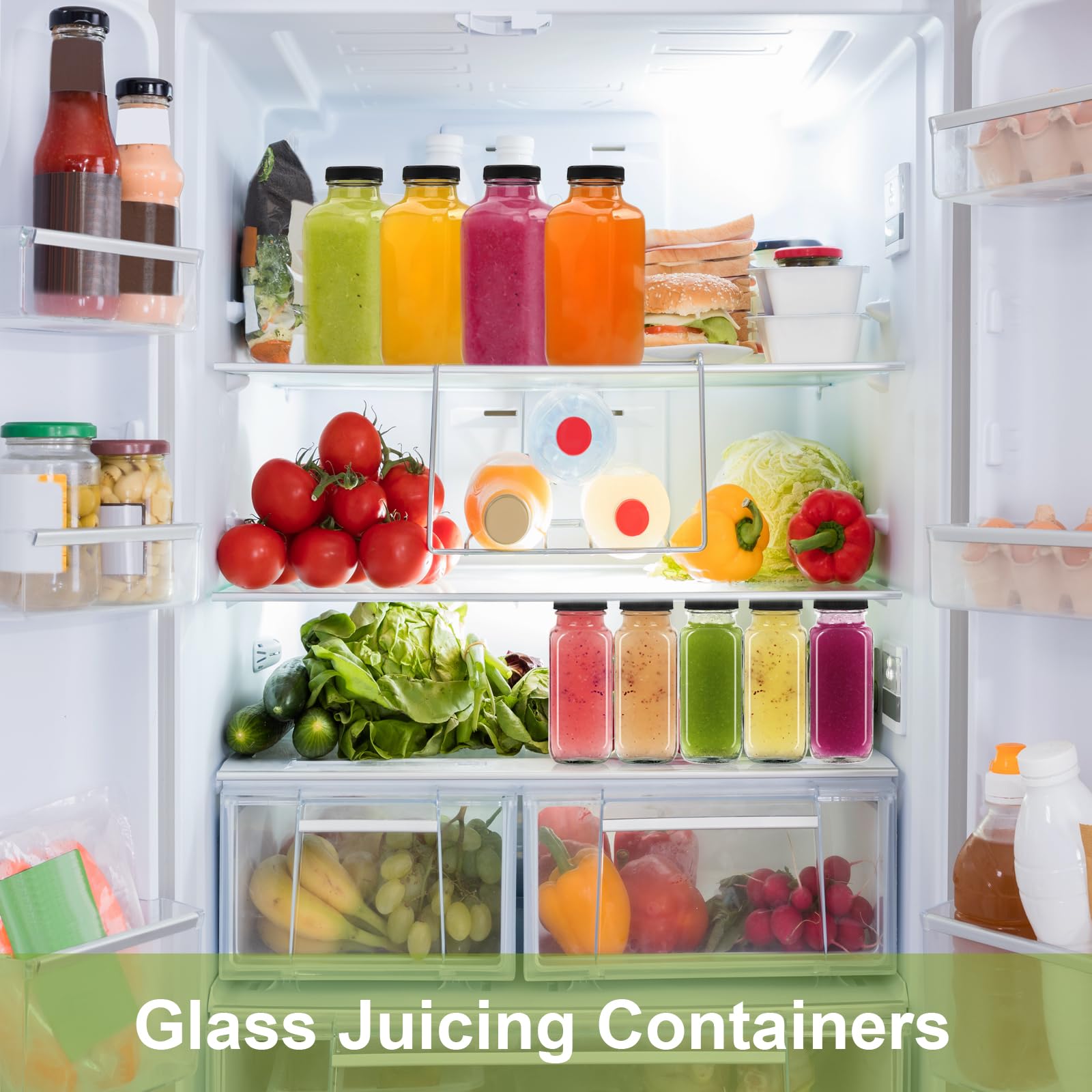 Durable travel-friendly NEWMIAO glass bottles for picnics and events