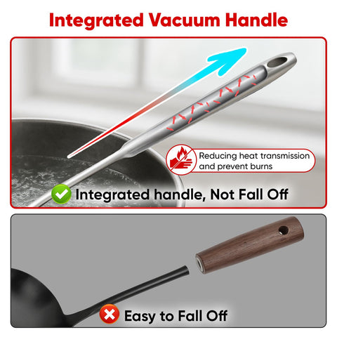 Newness 9 Pcs Utensils Set solid spoon for versatile stirring and serving.