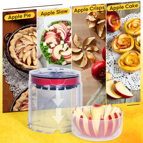 Newness Apple Slicer easy clean design simplifies cleanup after use