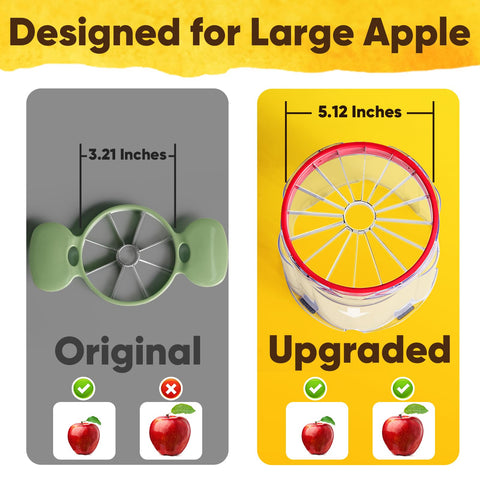 Newness Apple Slicer transparent bowl for quick portion counting