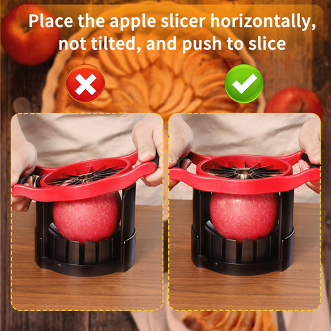 Newness dishwasher-safe apple slicer ready for effortless cleanup after meal prep.