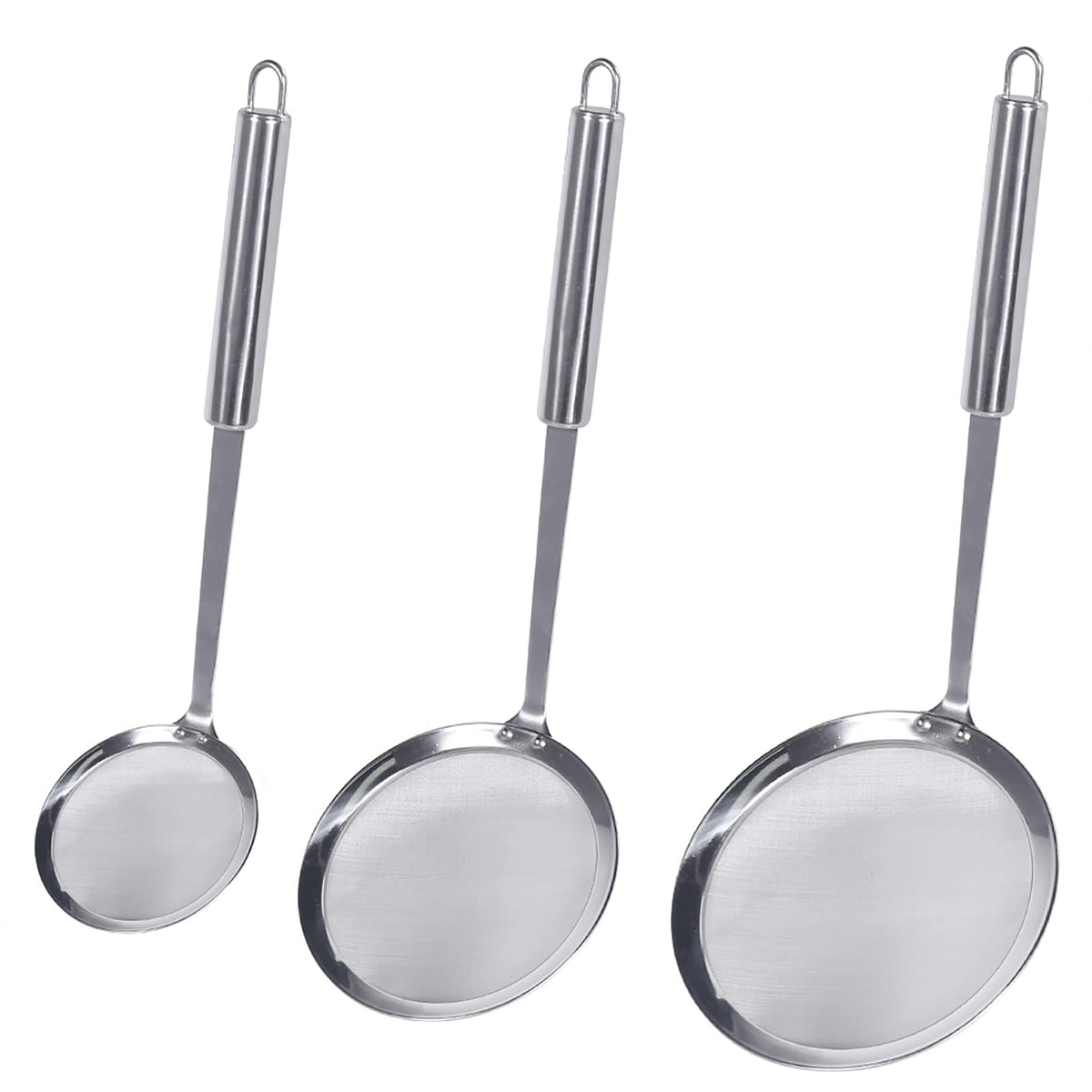 Newness fine mesh skimmer spoon 3-inch bowl for precise oil skimming