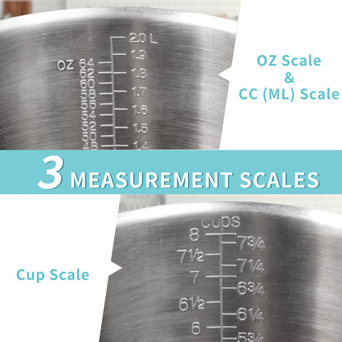 Newness measuring cup durable stainless steel for long-lasting kitchen use.