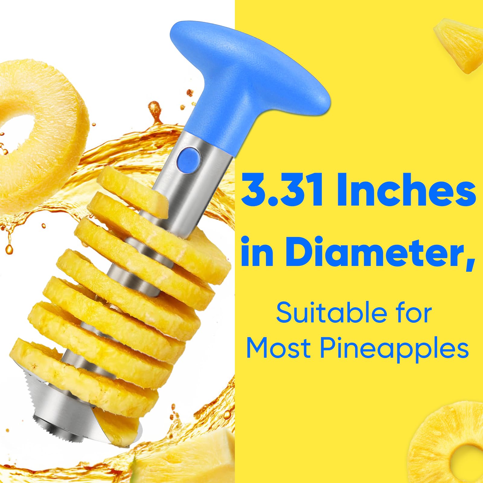 Newness pineapple ring collection, yields perfectly shaped rings for desserts