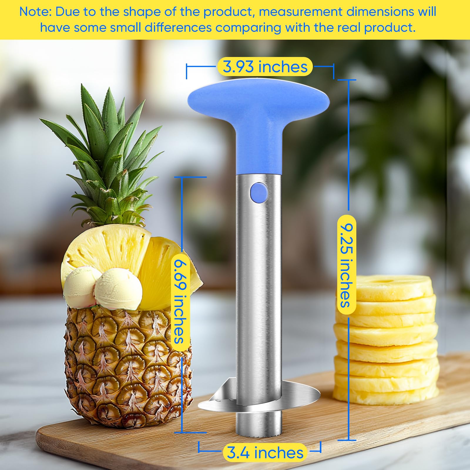 Newness pineapple corer storage, keeps the tool organized in the kitchen