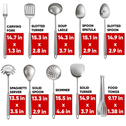 Newness solid turner in stainless steel suitable for flipping foods evenly