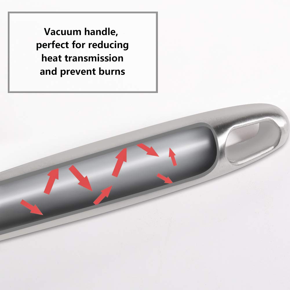 Newness Soup Ladle integral forming reduces residues after cleaning