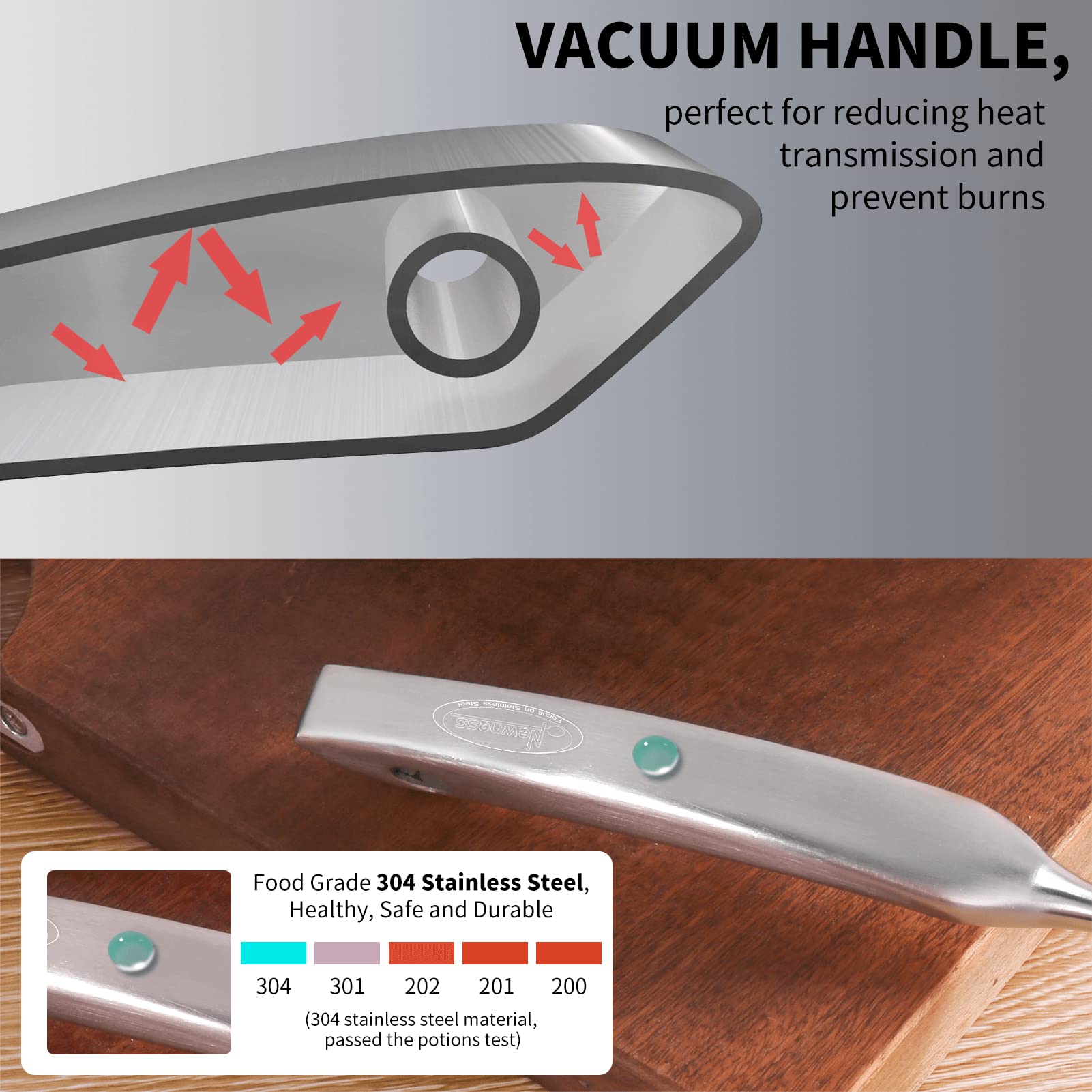 Newness Spaghetti Server with triangle grip aids secure, confident serving.