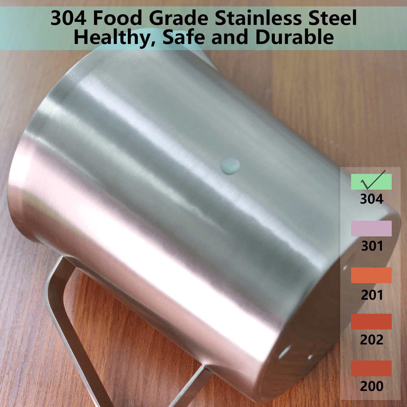 Newness unbreakable stainless steel measuring cup for durable everyday performance.