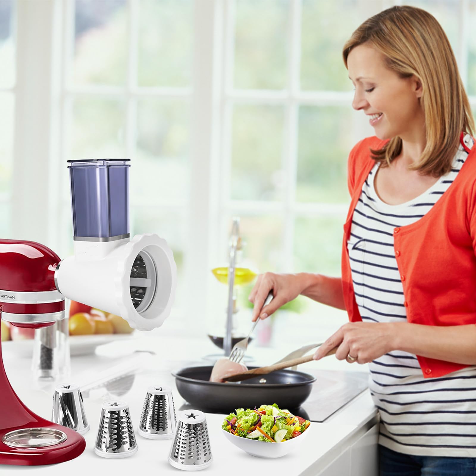 NewSETS dishwasher-safe blades assembly for easy cleanup after use.