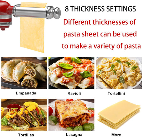 NEWSETS fettuccine cutter produces wider delicate strands for elegant plates