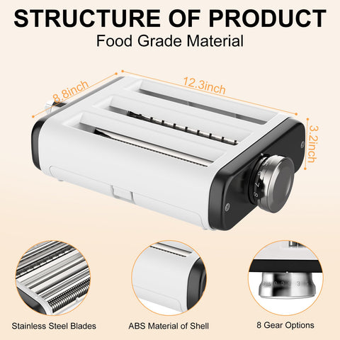 NEWSETS stainless-steel gear system ensures smooth cuts and reliable performance.