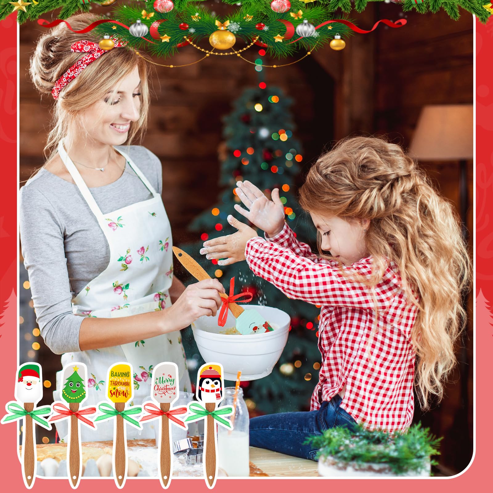 Newtay gingerbread-man pattern adds playful kitchen vibes