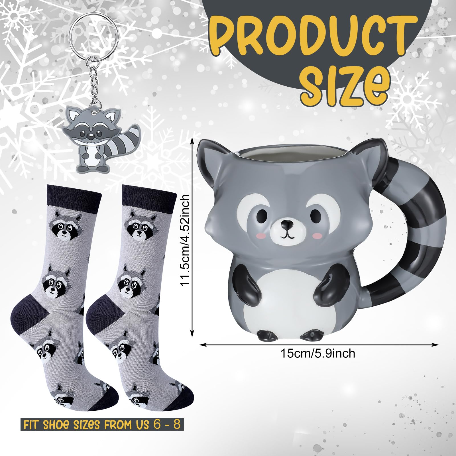 Newtay raccoon socks offer soft comfort for cozy mornings at home.