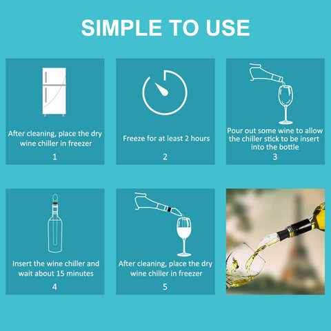 Newward Iceless Wine Chiller stainless steel build for durability and aroma