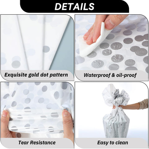 Newwiee confetti tablecloth round for festive events and quick cleanup.