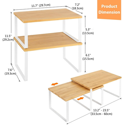 NEX expandable shelf system adapts to space in the kitchen