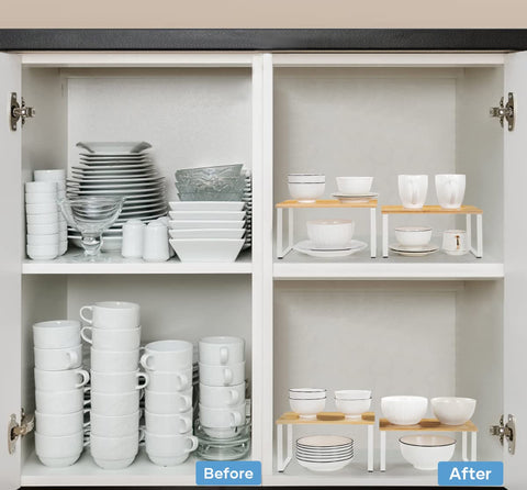 NEX wood and metal construction adds natural charm to storage
