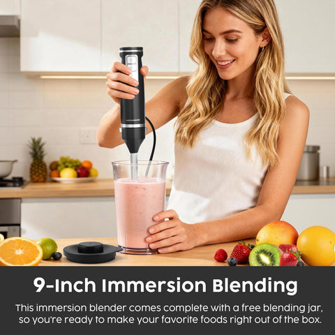 NexaEase blending cup included for smooth emulsions and shakes.