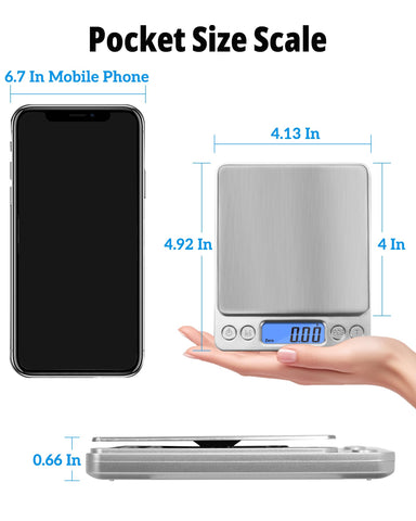 NEXT-SHINE Gram Scale with two trays protecting surface during transport