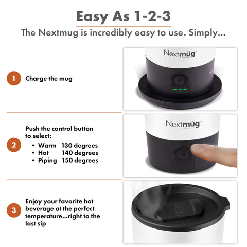 Nextmug Go 16-ounce capacity fits in car cup holders and bags
