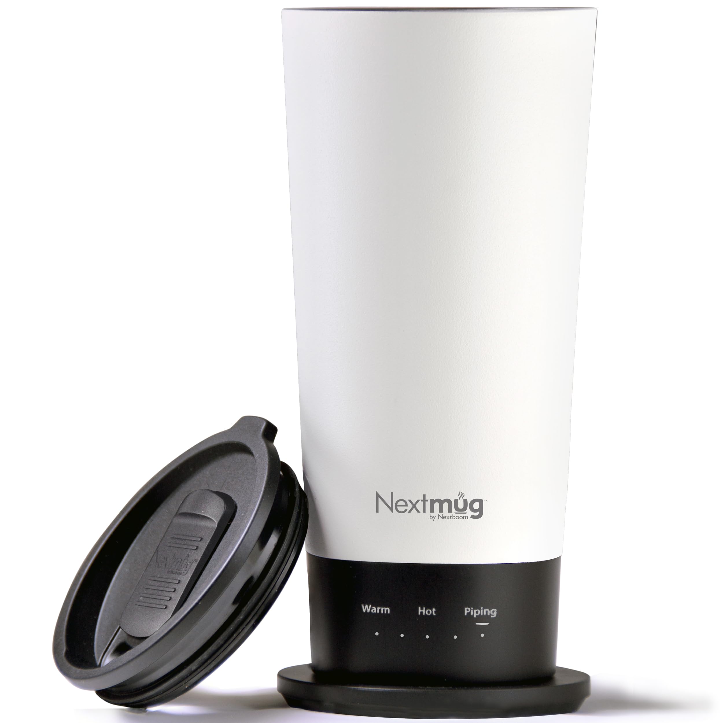 Nextmug Go temperature display shows precise heat levels for consistent sipping