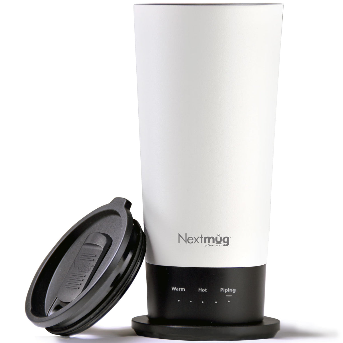 Nextmug Go temperature display shows precise heat levels for consistent sipping
