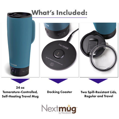 Onboard control button of Nextmug Ultra for quick temperature adjustments