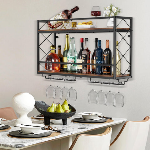 NEYCIL double-layer anti-drop crossbar keeps bottles secure on the wall.