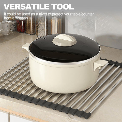 NEZUIBAN silicone-coated rods draining into sink while drying