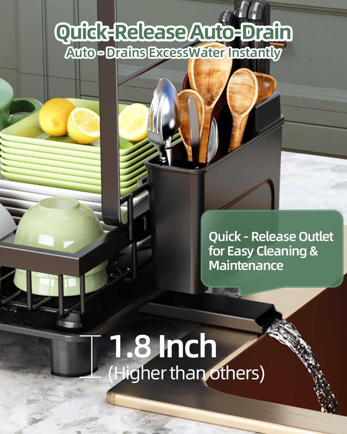 Nfnoyp multipurpose accessories setup with utensil and cup holders.