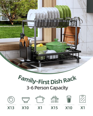 Nfnoyp utensil and cup holder assembly offers flexible organization.