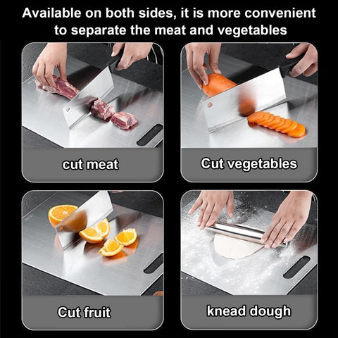 NGWDBA Katuchef titanium board, crack-resistant design for durable kitchen prep.