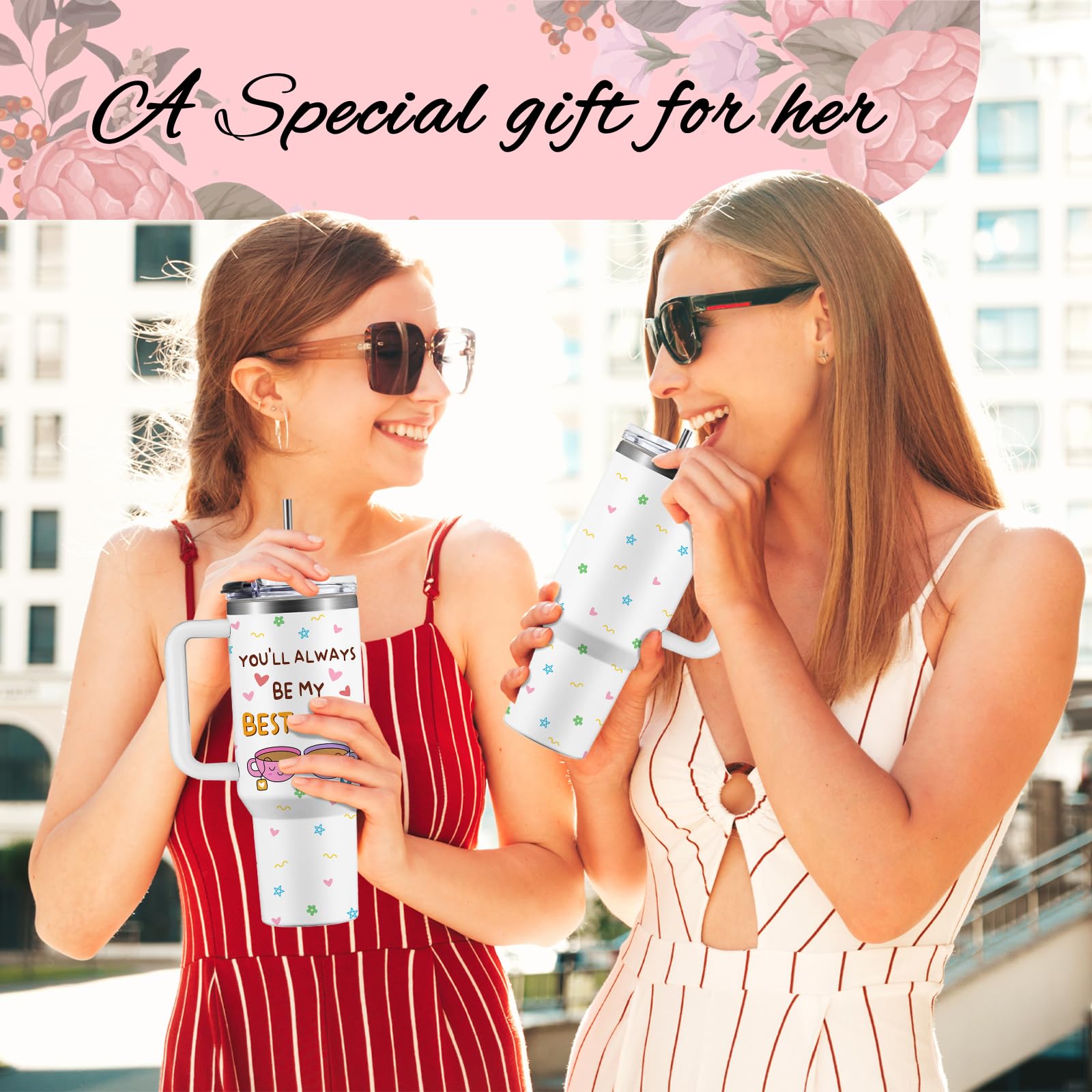 NIAXAUYT bestie mug with handle for comfortable daily use