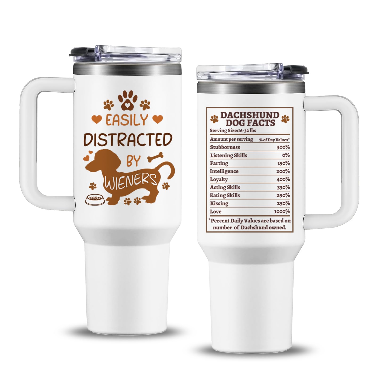 NIAXAUYT dachshund tumbler design highlights a cute dog motif.