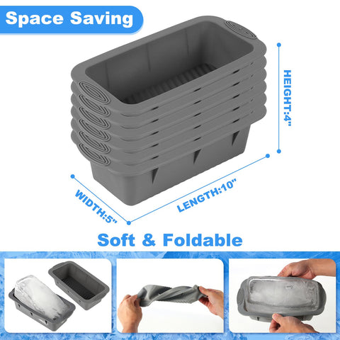 Nicalas large ice cubes tray demolds smoothly for storage.