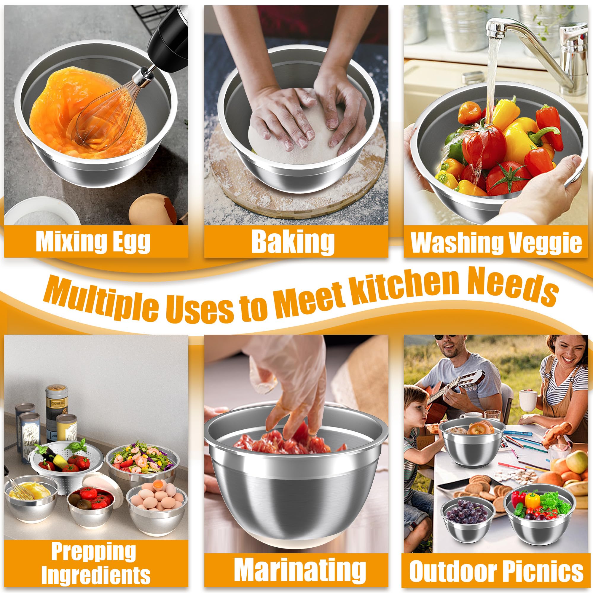 Nicdiet dishwasher-safe bowls simplify cleanup after cooking and baking.
