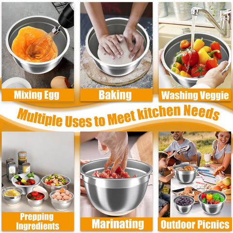 Nicdiet dishwasher-safe bowls simplify cleanup after cooking and baking.