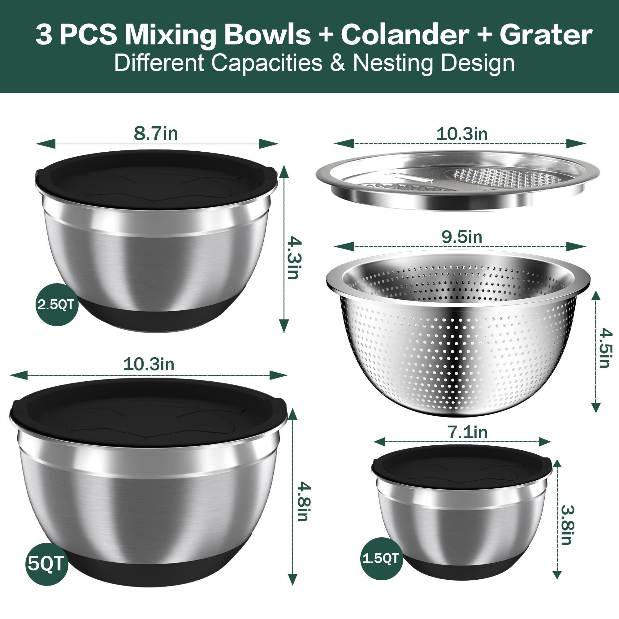 Nicdiet bowls are dishwasher safe with lids that benefit from hand washing.