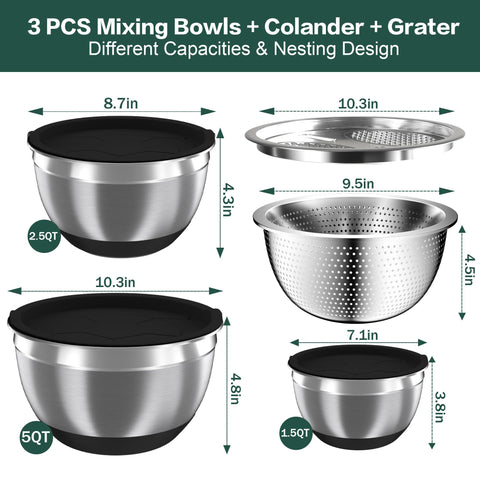 Nicdiet bowls are dishwasher safe with lids that benefit from hand washing.